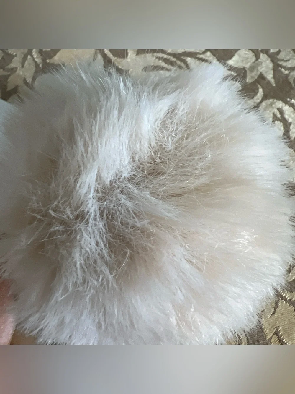 Letter K Keychain With Fuzzy Pom Pom Keys Purse Charm